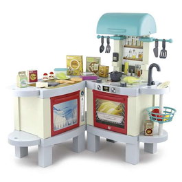 Chicos Cocina Kitchen Plus Transformable Barbacoa Luces Sonidos 3 Formatos Montaje 104x37x100 cm