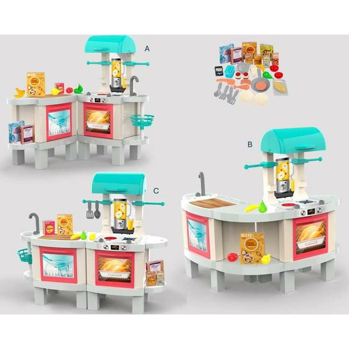 Chicos Cocina Kitchen Plus con luces y sonidos, transformable en barbacoa