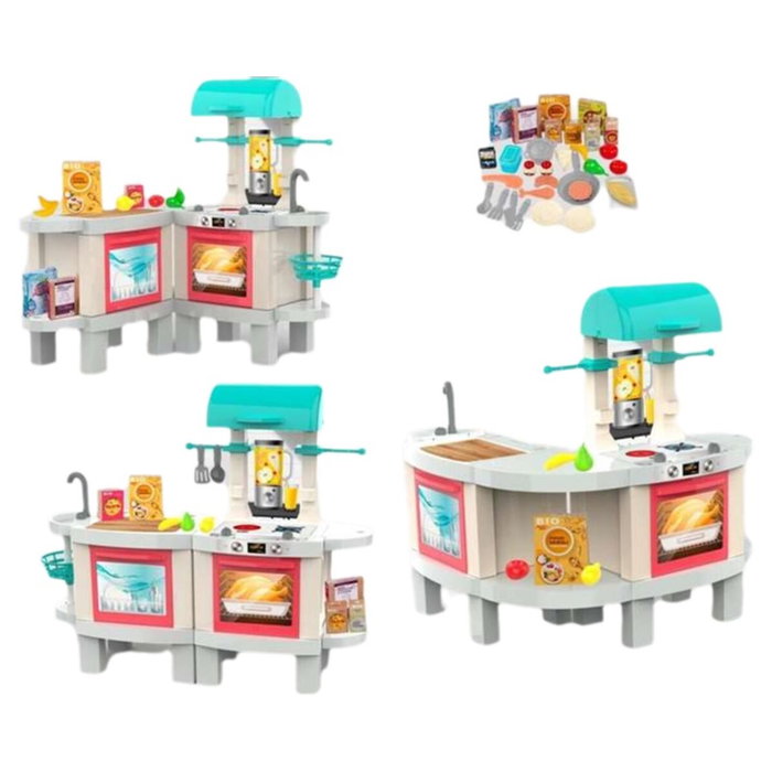 Chicos Cocina Kitchen Plus con luces y sonidos, transformable en barbacoa