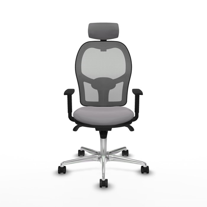PIQUERAS Y CRESPO Silla de oficina Jorquera Gris con Mecanismo Sincro