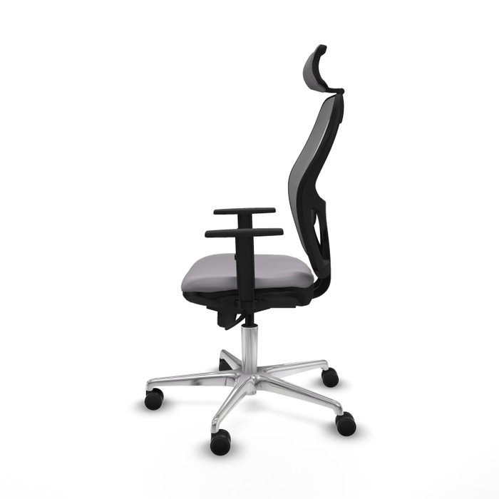 PIQUERAS Y CRESPO Silla de oficina Jorquera Gris con Mecanismo Sincro