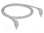 DeLOCK 85877 Cable de red Cat6a S/FTP RJ45 1 m Gris