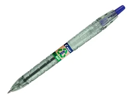 Pilot EcoBall Bolígrafo Retráctil de Plástico Reciclado, Azul, 1 mm (Set de 10)
