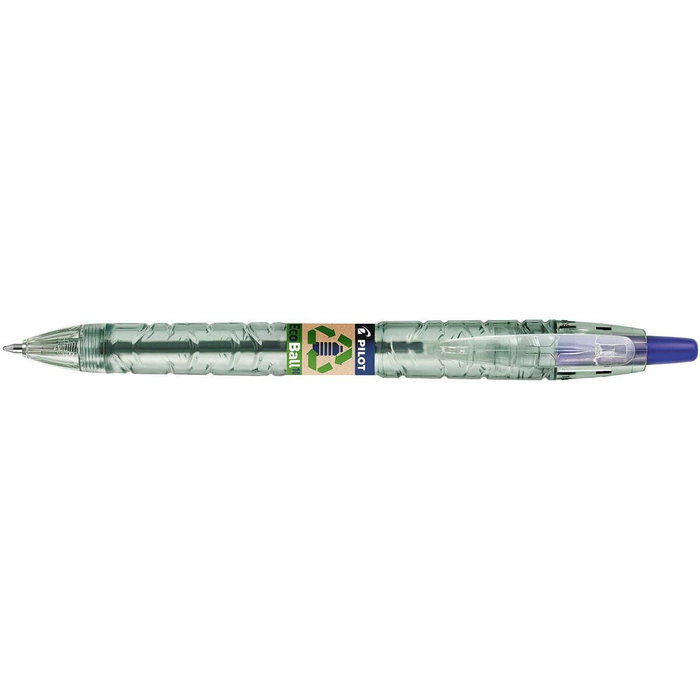 Pilot EcoBall Bolígrafo Retráctil de Plástico Reciclado, Azul, 1 mm (Set de 10) Pilot EcoBall Bolígrafo Retráctil de Plástico Reciclado, Azul, 1 mm (Set de 10)