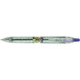 Pilot EcoBall Bolígrafo Retráctil de Plástico Reciclado, Azul, 1 mm (Set de 10)