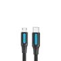 Vention COVBD Cable USB 2.0 Tipo-C Macho a MicroUSB Macho 480Mbps 50cm Negro