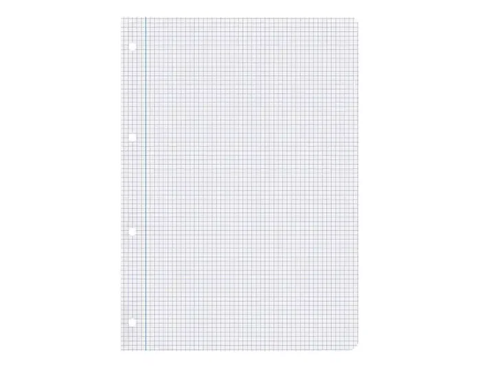 Liderpapel Recambio A4 100 hojas 100g cuadro 4mm con margen y 4 taladros Liderpapel Recambio A4 100 hojas 100g cuadro 4mm con margen y 4 taladros