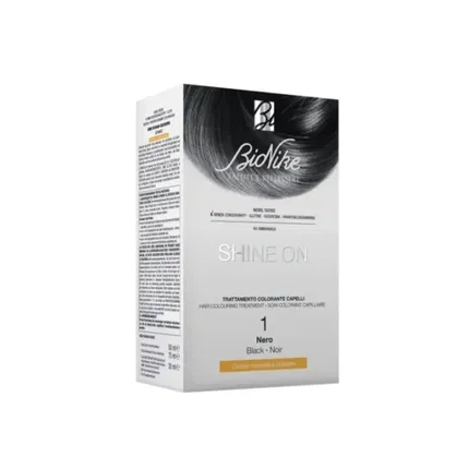 BioNike Shine On Tinte permanente para el cabello 1 Black BioNike Shine On Tinte permanente para el cabello 1 Black