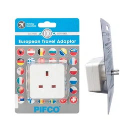 Adaptador de viaje de Reino Unido a europeo