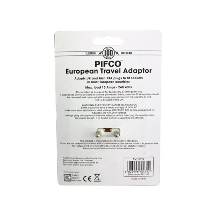 Adaptador de viaje de Reino Unido a europeo Adaptador de viaje de Reino Unido a europeo