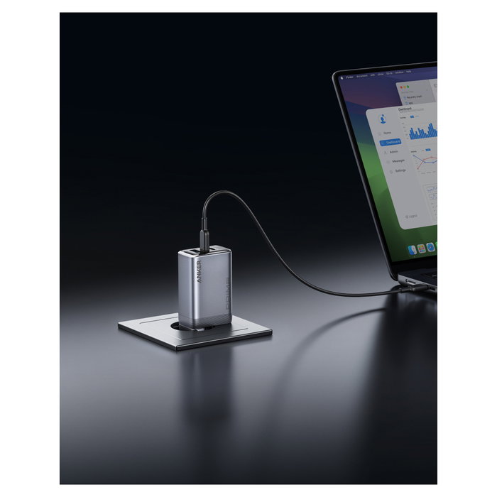 Anker Prime Charger 100W 3 Puertos GaN Negro A2688341 Anker Prime Charger 100W 3 Puertos GaN Negro A2688341
