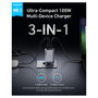 Anker Prime Charger 100W 3 Puertos GaN Negro A2688341