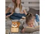Wondee Lámpara Quitamiedos Personalizable Infantil Ardilla Madera Sostenible Luz Noche Bebé Regalo Original