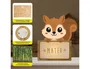 Wondee Lámpara Quitamiedos Personalizable Infantil Ardilla Madera Sostenible Luz Noche Bebé Regalo Original