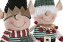DKD Home Decor Figura Navidad Tradicional Elfo Verde Rojo Poliester 14 x 29 x 24 cm (4 Unidades)