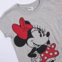 Camiseta Corta Single Jersey Punto Minnie Gris 10 Años