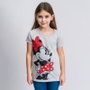 Camiseta Corta Single Jersey Punto Minnie Gris 10 Años
