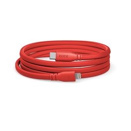 RODE SC19 Cable USB-C a Lightning de 1.5m para Micrófonos, Color Rojo