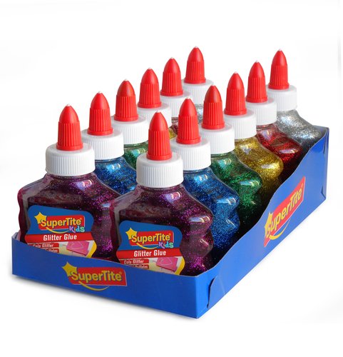 Cola Glitter Glue Supertite Bote De 100Ml Surtido Expositor De 12 Cola Glitter Glue Supertite Bote De 100Ml Surtido Expositor De 12