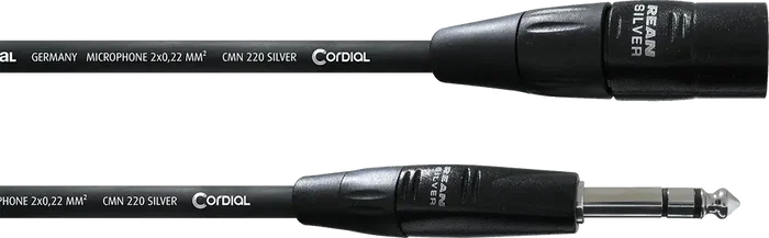 Cordial Cable de Audio Jack Estéreo/XLR Macho 1,5 Metros