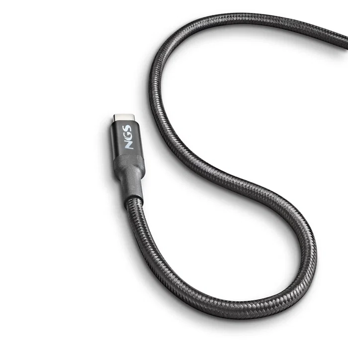 NGS Cable USB-C a USB-C KNOT 65W-2 Negro 2m