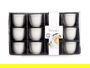 Vessia Vaso Porcelana para Té 120 ml, Blanco, 7x7x5 cm (Set de 48)
