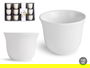 Vessia Vaso Porcelana para Té 120 ml, Blanco, 7x7x5 cm (Set de 48)