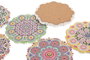 DKD Home Decor Posavasos Mandala Multicolor