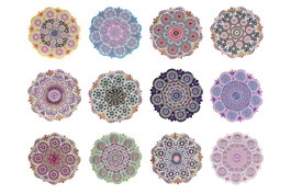 DKD Home Decor Posavasos Mandala Multicolor