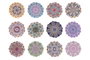 DKD Home Decor Posavasos Mandala Multicolor