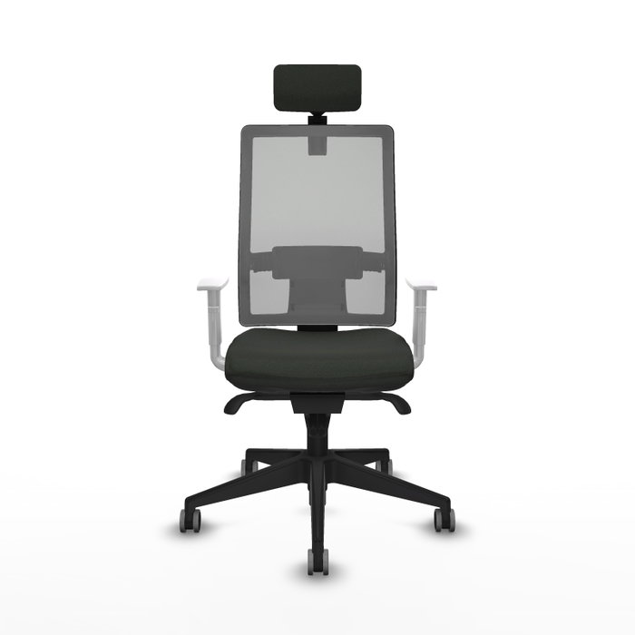 PIQUERAS Y CRESPO Silla de oficina Horna con mecanismo Sincro, Negro y Gris PIQUERAS Y CRESPO Silla de oficina Horna con mecanismo Sincro, Negro y Gris