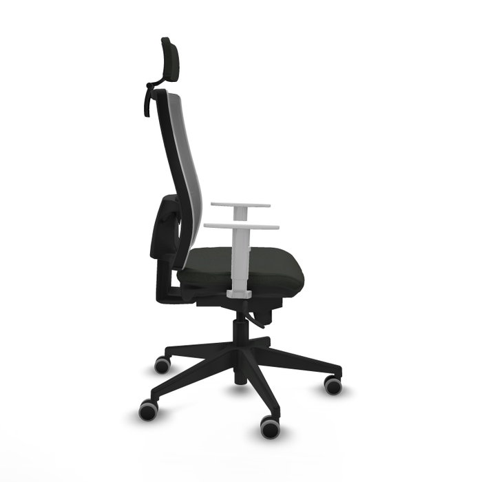 PIQUERAS Y CRESPO Silla de oficina Horna con mecanismo Sincro, Negro y Gris PIQUERAS Y CRESPO Silla de oficina Horna con mecanismo Sincro, Negro y Gris