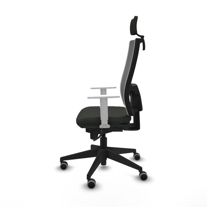 PIQUERAS Y CRESPO Silla de oficina Horna con mecanismo Sincro, Negro y Gris PIQUERAS Y CRESPO Silla de oficina Horna con mecanismo Sincro, Negro y Gris