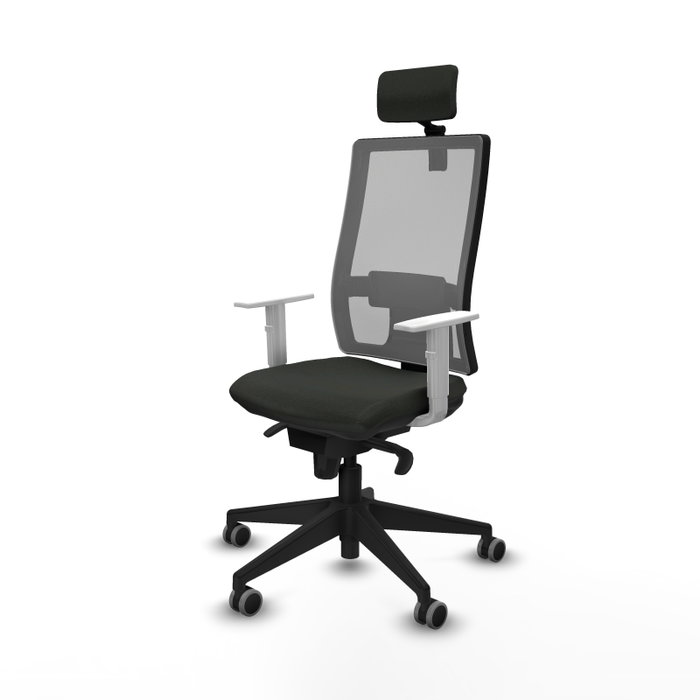 PIQUERAS Y CRESPO Silla de oficina Horna con mecanismo Sincro, Negro y Gris PIQUERAS Y CRESPO Silla de oficina Horna con mecanismo Sincro, Negro y Gris