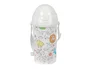 Safta Botella Preescolar Zoo de 500ml con Apertura Automática y Pajita
