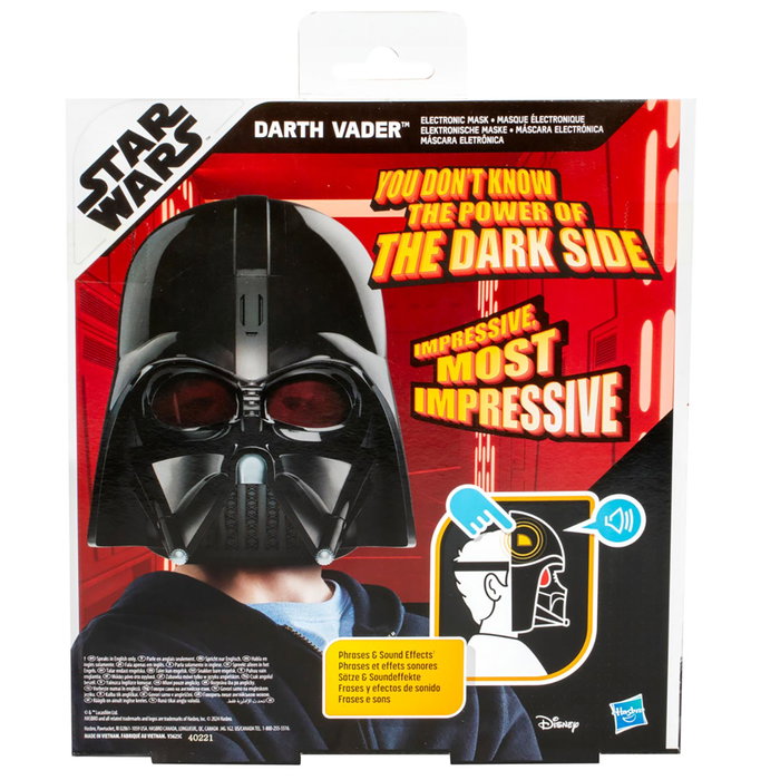 HASBRO Máscara Electrónica Darth Vader Star Wars F9498 HASBRO Máscara Electrónica Darth Vader Star Wars F9498