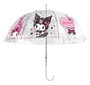 Sanrio Paraguas Pink Black Party Series Kuromi & My Melody Transparent