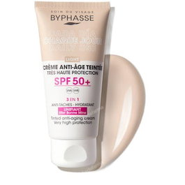 CREMA FACIAL antiedad con color SPF50+