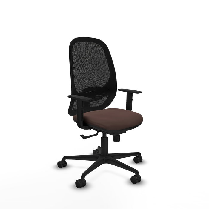 PIQUERAS Y CRESPO Silla de oficina Cilanco Marrón oscuro y Negro PIQUERAS Y CRESPO Silla de oficina Cilanco Marrón oscuro y Negro