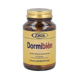 ZEUS Dormibien 30 Cápsulas | Complemento Alimenticio con Melatonina, GABA y Plantas para Conciliar el Sueño