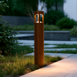 Jamalpur Baliza LED Exterior 90cm 10W Marrón Óxido