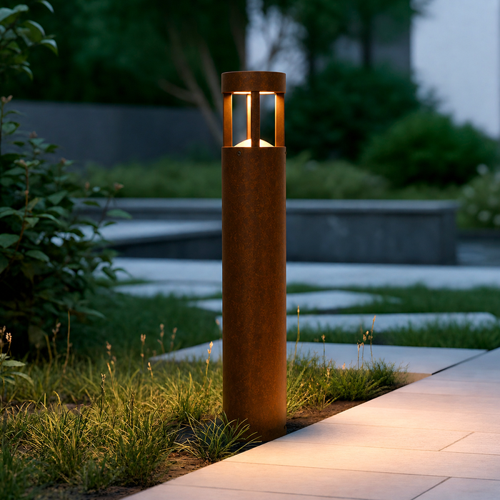 Jamalpur Baliza LED Exterior 90cm 10W Marrón Óxido