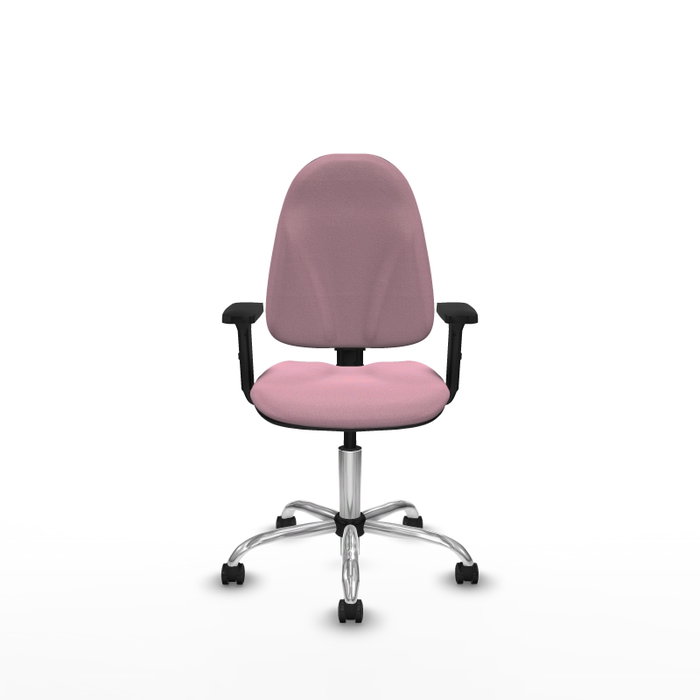 PIQUERAS Y CRESPO Silla de oficina Algarra Rosa con Brazos 2D