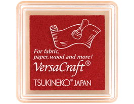 Tsukineko VERSACRAFT Tinta para Textil Rojo Poinsettia 33x33mm