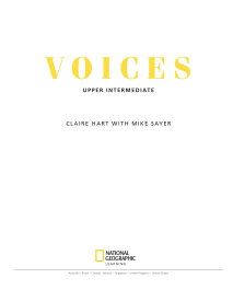NATIONAL GEOGRAPHIC LEARNING, Voices BRE Upper Intermediate Teacher's Book - AA.VV