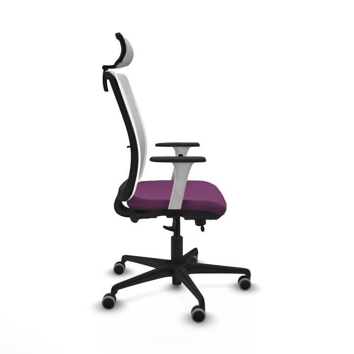 PIQUERAS Y CRESPO Silla de oficina Haches con mecanismo Sincro/Traslack, Morado y Blanco PIQUERAS Y CRESPO Silla de oficina Haches con mecanismo Sincro/Traslack, Morado y Blanco
