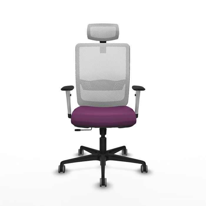 PIQUERAS Y CRESPO Silla de oficina Haches con mecanismo Sincro/Traslack, Morado y Blanco PIQUERAS Y CRESPO Silla de oficina Haches con mecanismo Sincro/Traslack, Morado y Blanco