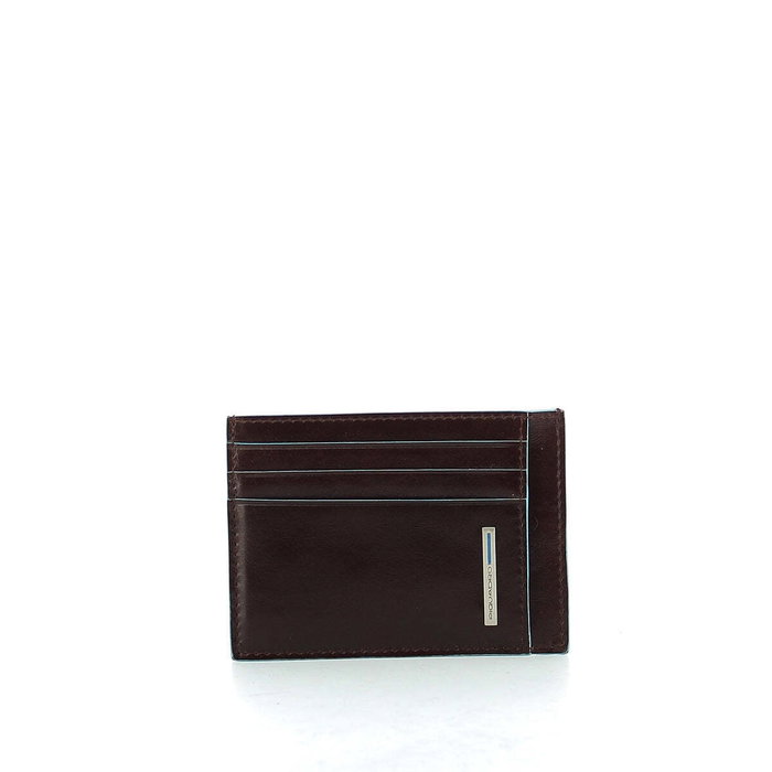 Piquadro Blue Square Tarjetero de Cuero PP2762B2R Mogano Unisex