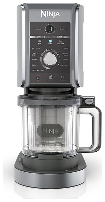 Ninja Creami Deluxe NC502EU - Máquina para Helados y Sorbetes Plata y Negro
