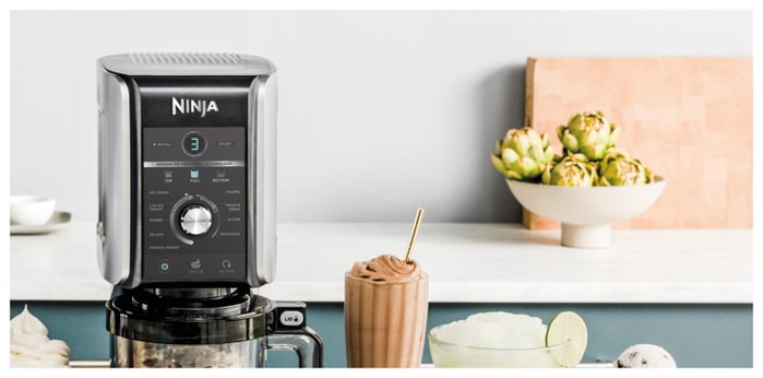 Ninja Creami Deluxe NC502EU - Máquina para Helados y Sorbetes Plata y Negro